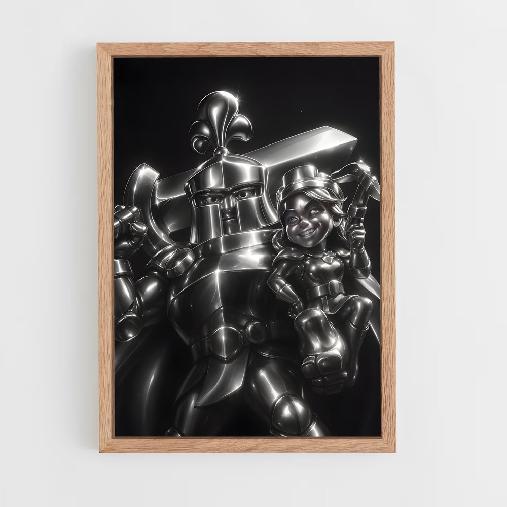 Poster Cyborg Noir – affiche Clash royale (vue 4)